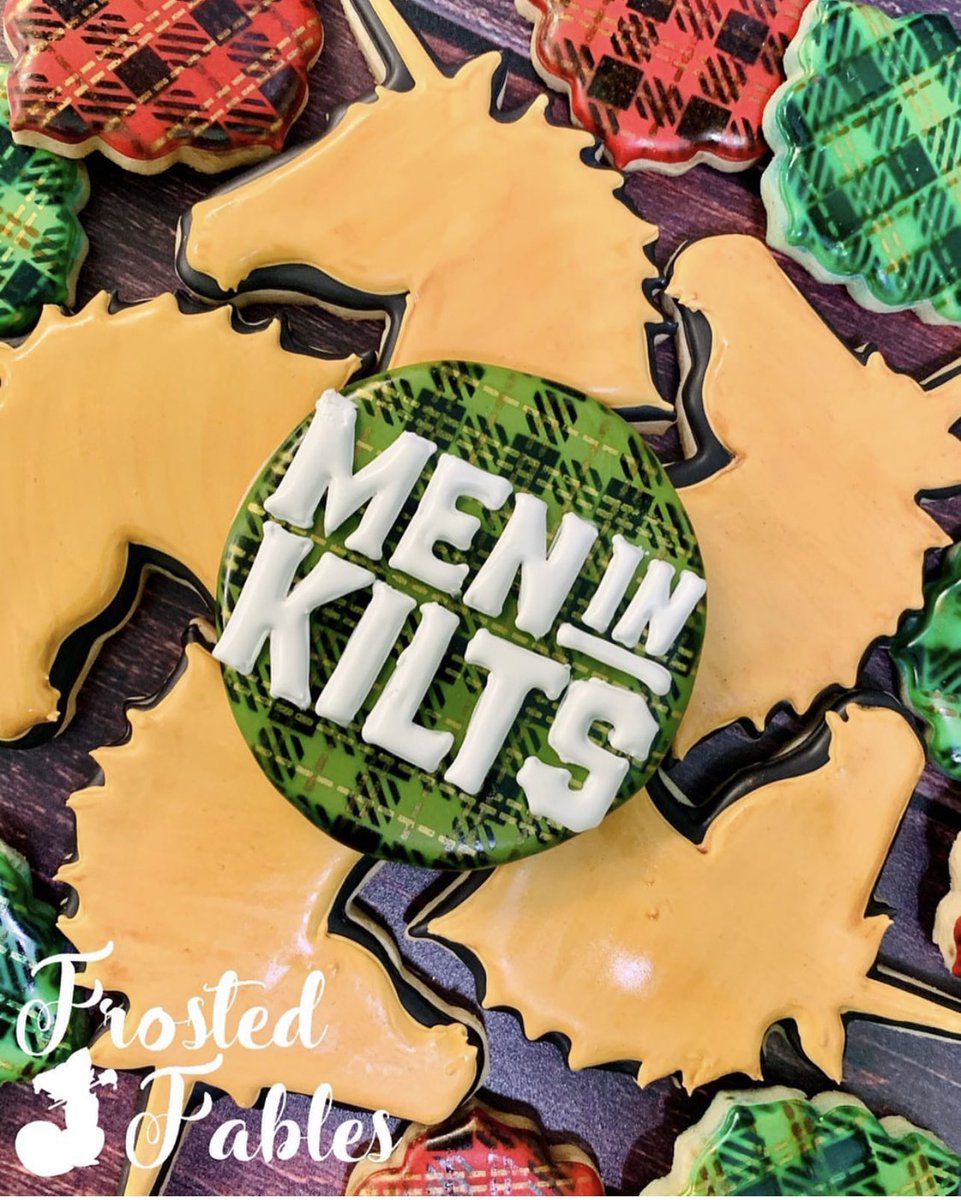 📣📣📣Hey <a href="/SamHeughan/">Sam Heughan</a> have you seen these incredible cookies made by #FrostedFables on IG? She’s a huge fan of <a href="/Outlander_STARZ/">Outlander Universe</a> and <a href="/MenInKiltsSTARZ/">Men in Kilts: A Roadtrip with Sam and Graham</a> 
It would mean the world to her to hear from you! <a href="/SassenachSpirit/">Sassenach Spirits</a> <a href="/grahammctavish/">.</a> (she’s working on yours next!)