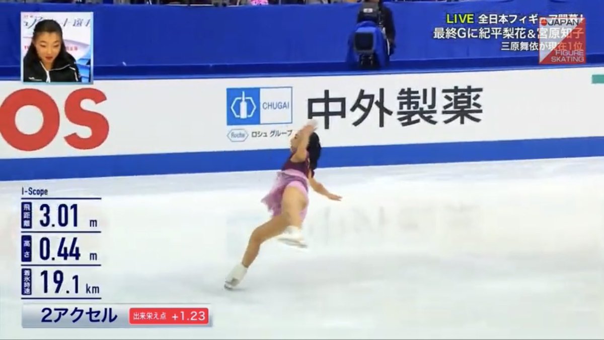 kaoriator's tweet photo. kaori is getting closer and closer to jump the whole rink’s length with her 2A https://t.co/HqPO9GPHix