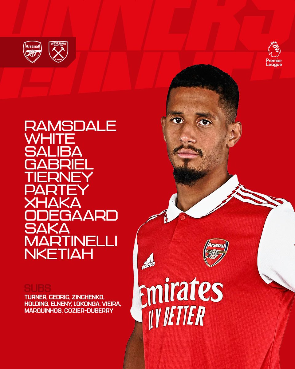 Arsenal line-up