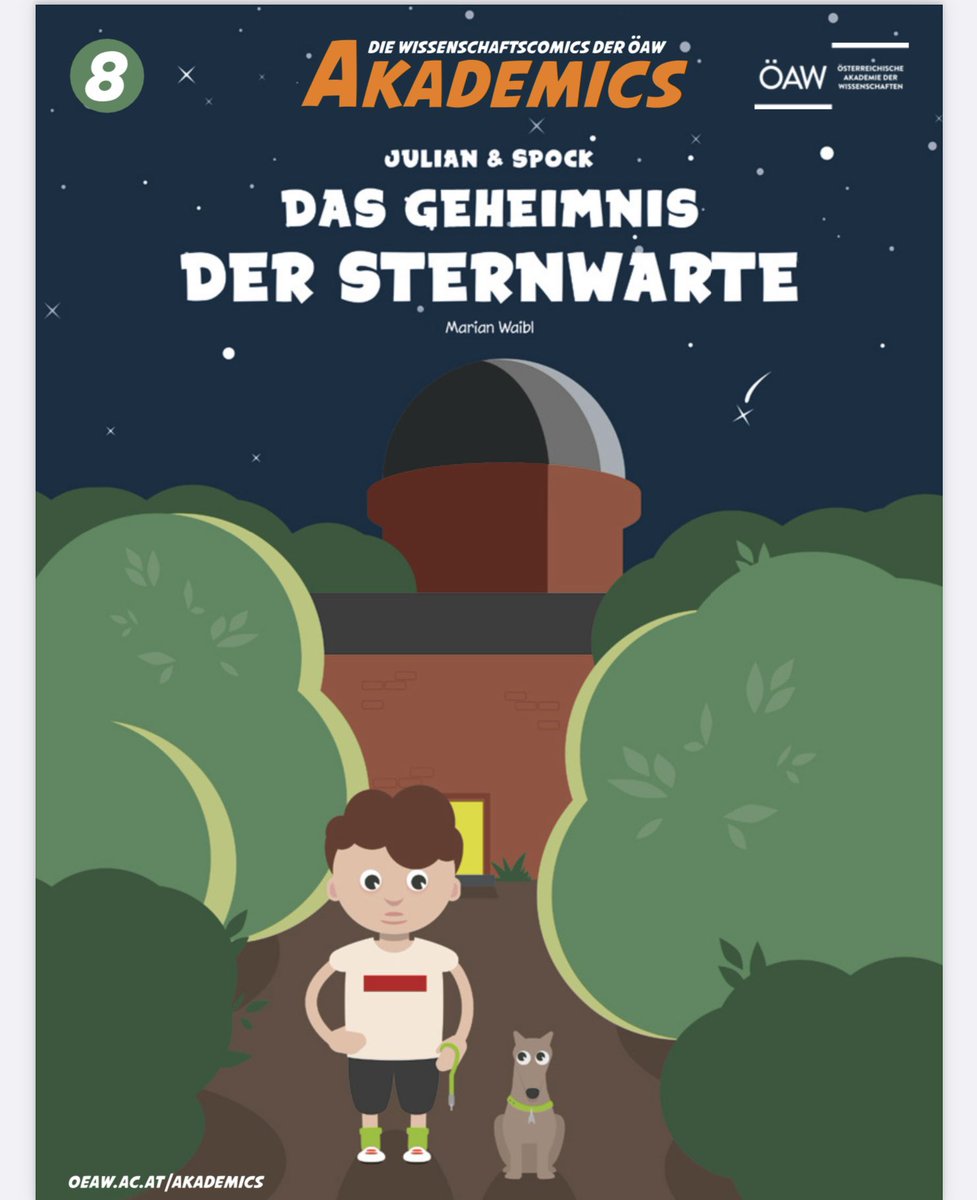 navarrotradmed's tweet photo. Die Wissenschaftscomics der ÖAW #Akademics Junior
8️⃣Sternenkunde

     „Julian &amp; Spock: Das Geheimnis der Sternwarte”
     Marian Waibl

Wien🇦🇹: @oeaw, 2021
PDF (24 Seiten): https://t.co/N0YSQW4fVO https://t.co/XlK2olICDq