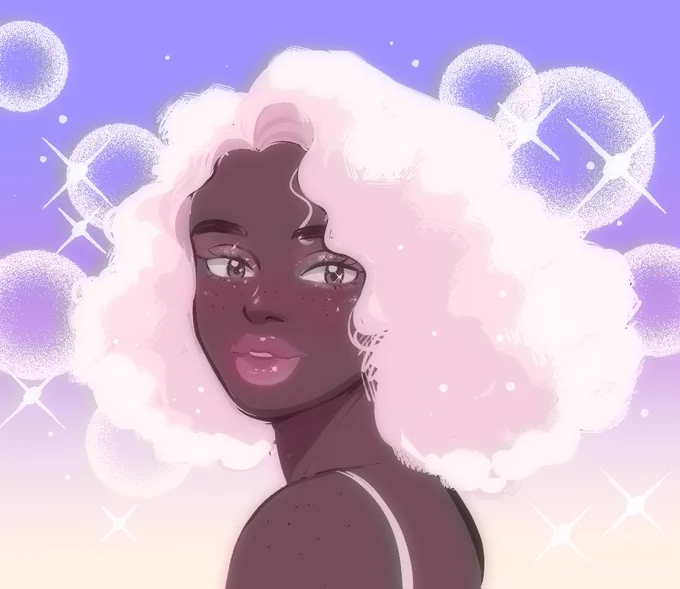 pink girl with a soft douyin inspired look 