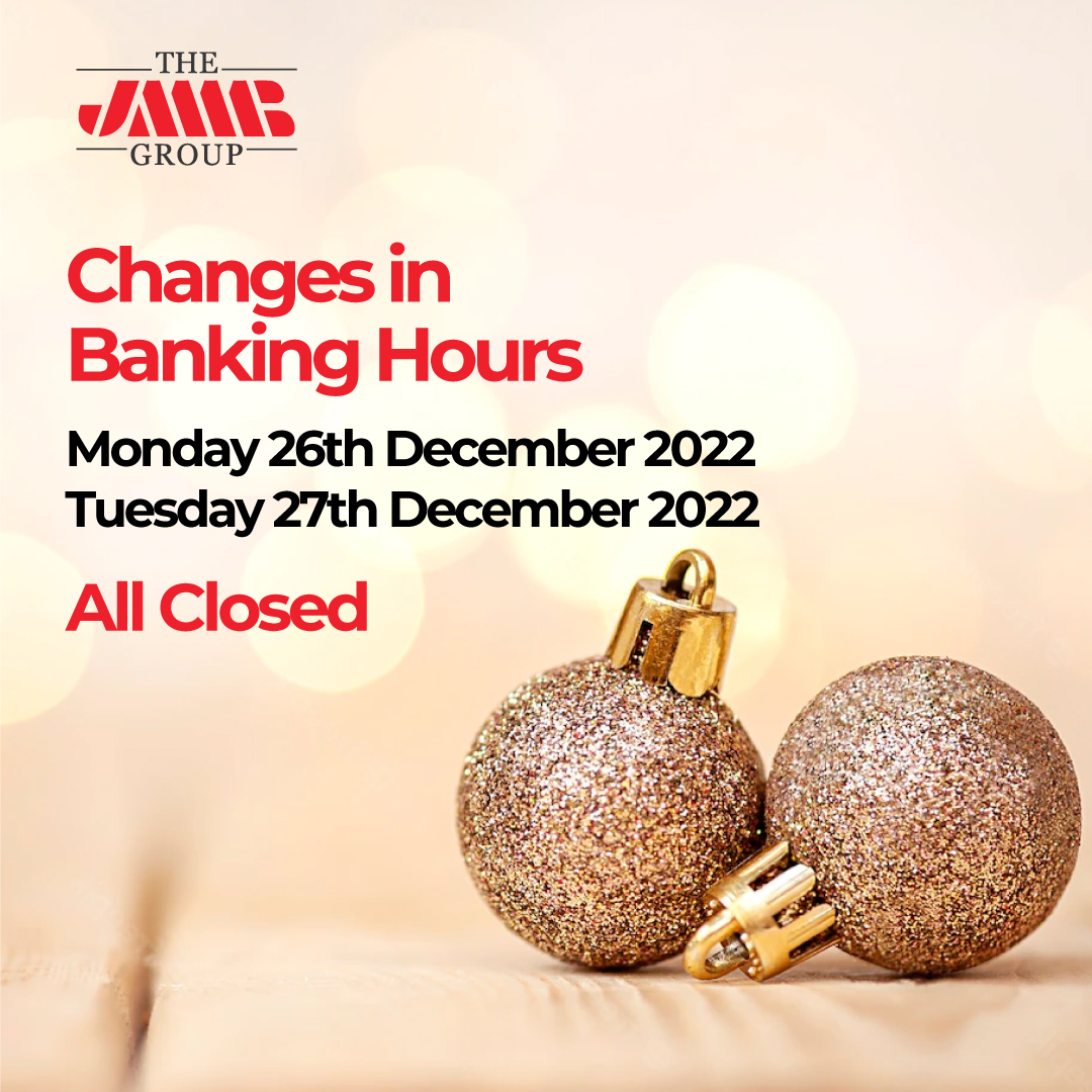 jmmbgrouptt's tweet image. Hello,

Please be advised of the change in our banking hours at our branches.

Wishing you and your family a very Merry Christmas!

#jmmbtt #jmmbgrouptt #bestinterestatheart❤️