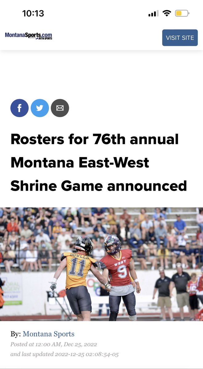 Jaxtux23's tweet photo. Excited to share my nomination to the East-West Shrine Game! I’m honored to take part in this Montana high school tradition. Congratulations to my teammates @jacoband74 @christopherG_45 @DrewHumphrey14 for also making the roster! #GOBEARS #GOGRIZ https://t.co/z4oyymlFFD