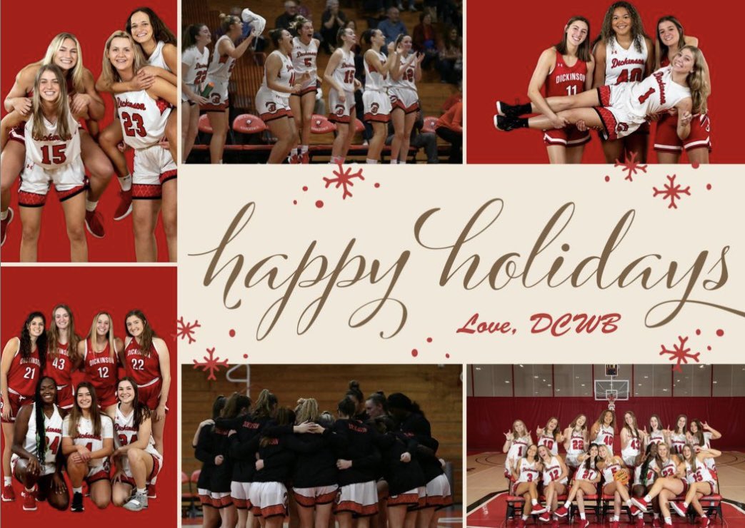 DickinsonColWBB's tweet photo. Happy Holidays &amp; Best Swishes🏀❤️ from our family to yours! #Dson #RollDevs #DCWB #StayHungry https://t.co/AWeZ55BNcO