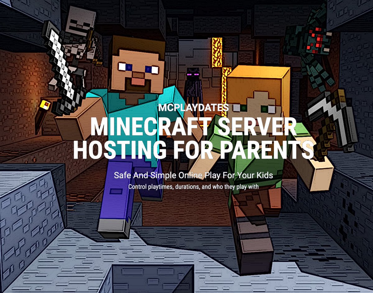 MCPlaydates's tweet photo. Hey Everyone!  We just launched https://t.co/7iV3e6BK7j: Minecraft Server Hosting for Parents.  Get your kids playing with their friends easily and safely without becoming MC hosting experts.  Launch promo GIMME45 for 45% off #Minecraft #Parents #gaming https://t.co/njuZeliAGl