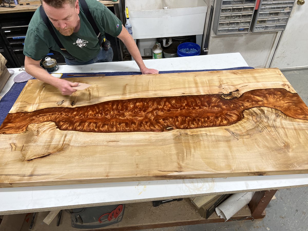 EarwoodAvery's tweet photo. Curly Burly Maple Pub Table!
#woodworking #tabletop #pubtable #mapletable #woodcraft #furniture #furnituredesign https://t.co/OSevQYHw6g