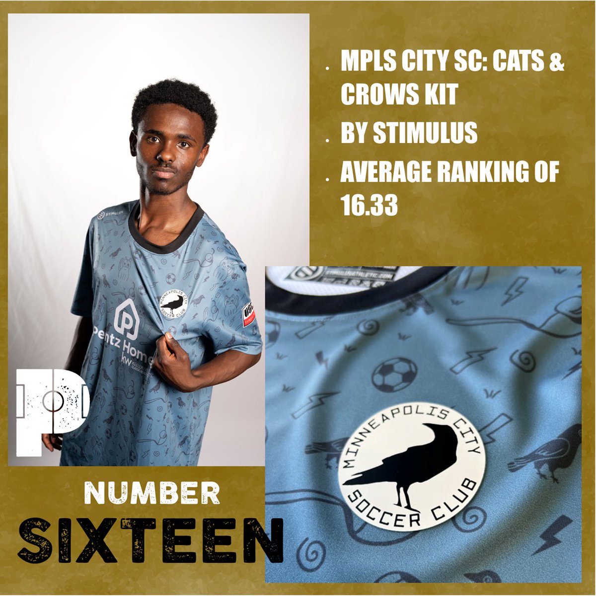 ProtagonistUSA's tweet photo. โCats & Crowsโ by @info_stimulus for @mplscitysc hits the list of #TopTops at Number 16 https://t.co/bUoM7FY5Uw