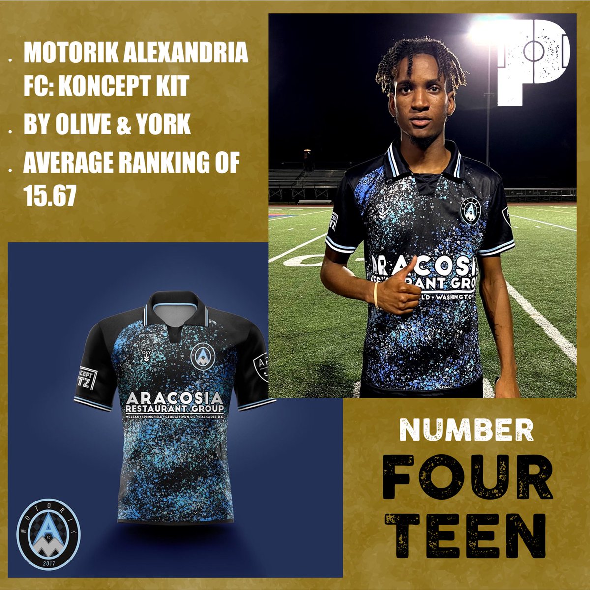 ProtagonistUSA's tweet photo. @MotorikFC, @KonceptKitz, and @olive_york collab to bring us Number 14 on the #TopTops list https://t.co/6oQRv8C4Yr