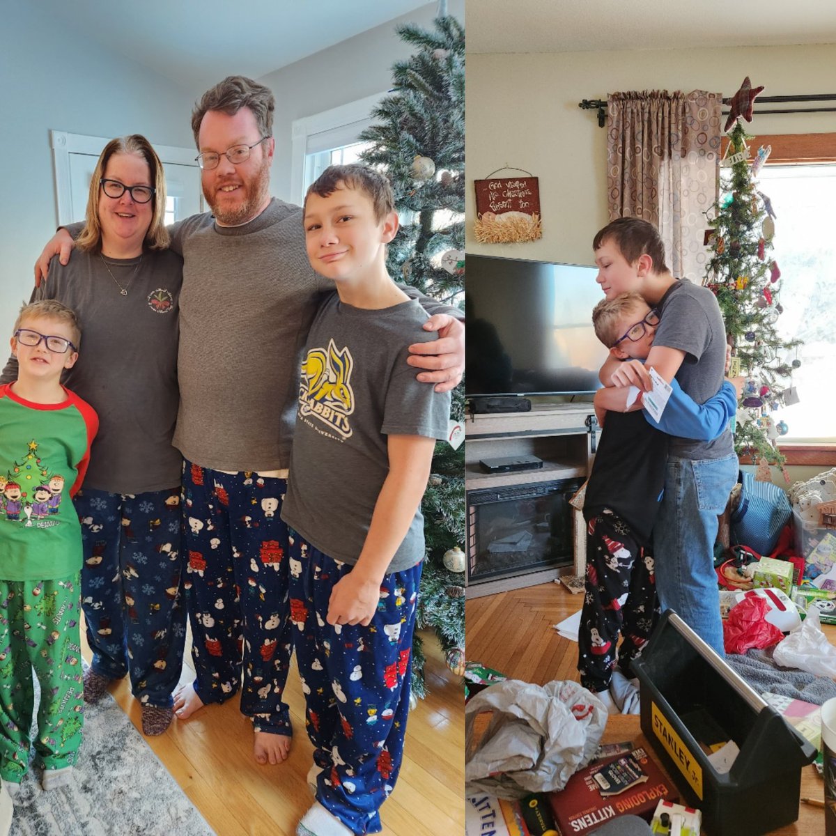 smhalve's tweet photo. It's not what's under the tree that matters but rather who's around it! Merry Christmas from our family. https://t.co/41VaUwg0e2