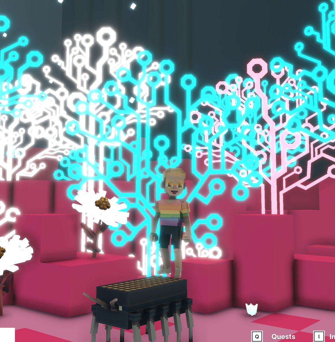 bNineMeta's tweet photo. @TheSandboxGame I found  the circuit board trees! 🤖🎄 I participated in the #SeasonsGreetingsTSB challenge for a chance to win an NFT! https://t.co/HqiddRST01
