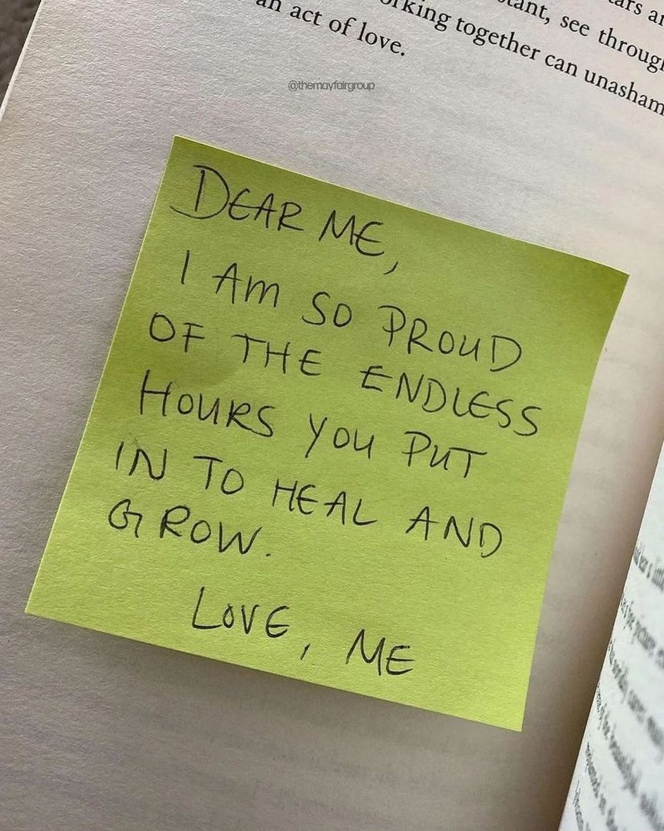 👏Remember we have had a rough couple of years. Everything you put into healing and growing matters. Proud of you!