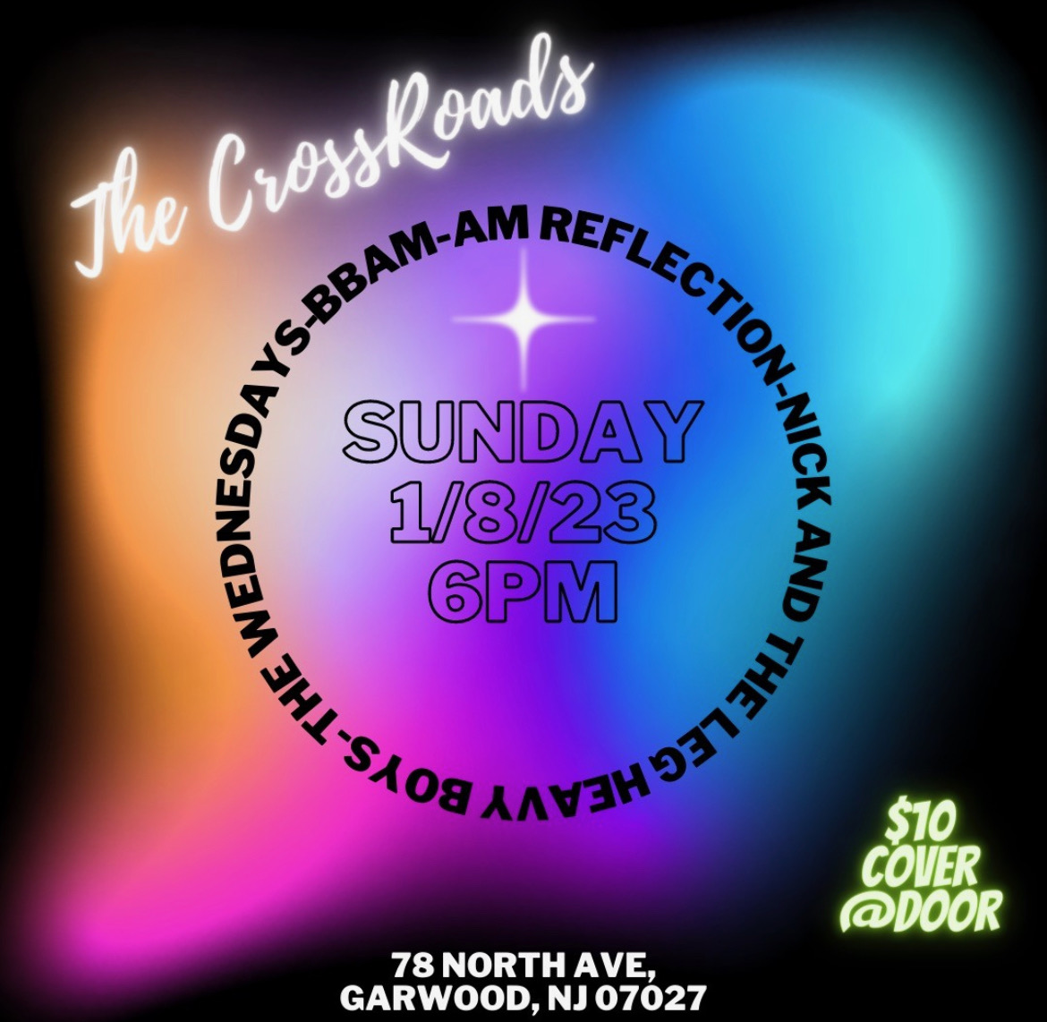 TheLegHeavyBoys's tweet photo. NEW SHOW ANNOUNCEMENT!!

On Sunday, January 8th we're going to be back at Crossroads! We love playing there, and we're super pumped to share a bill with B'BAM, The Wednesdays and AM Reflection. Show starts at 6pm, $10 cover. Come hang! https://t.co/sWL3lW6RT8