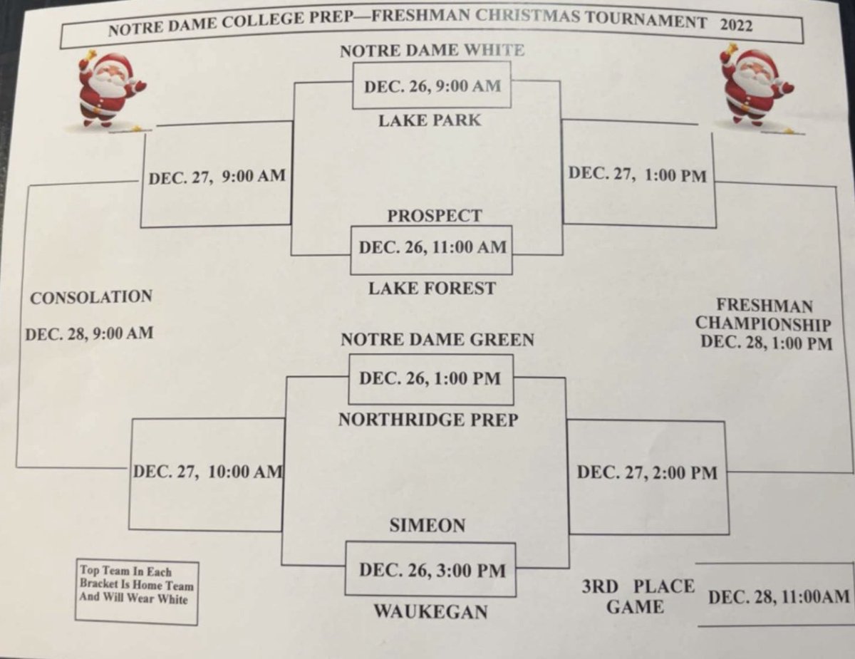 Notre Dame College Prep Athletics on Twitter "Here is the official
