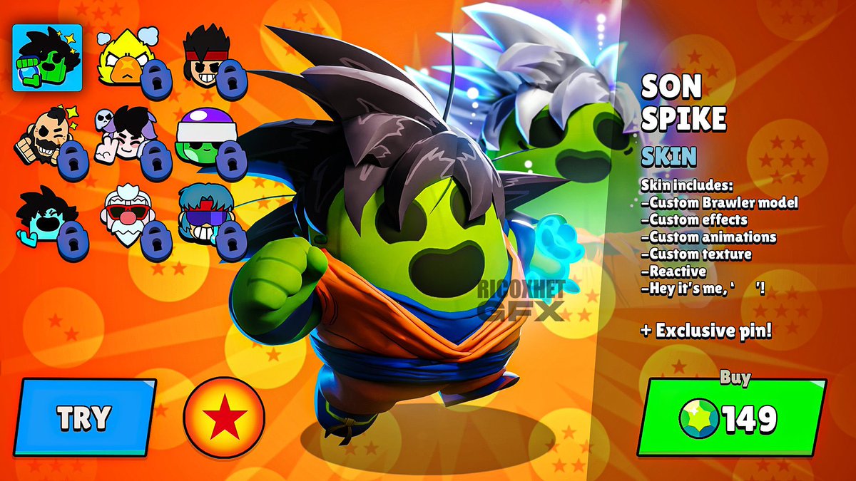idonlyone7's tweet photo. BrawlStars β DragonBall
#FanCollab
Amazing art by : @RicoxhetGfx βοΈ
Show his work some love β€οΈ
#brawlstars #candyland #supercell #dragonball https://t.co/3aePrp3sFJ