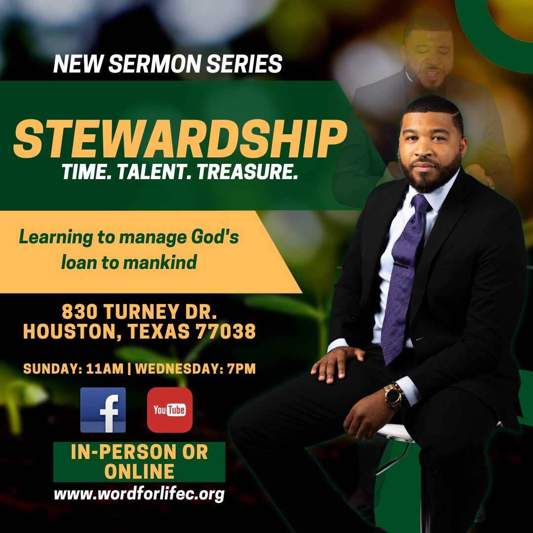 Word4Lifec's tweet photo. New Year, New Series! We are excited to announce our Brand New Sermon Series entitled, "Stewardship." How are you managing what God has assigned to your hands? Come grow with us. #WordofLife #Church #Stewardship https://t.co/4CrWA1657D