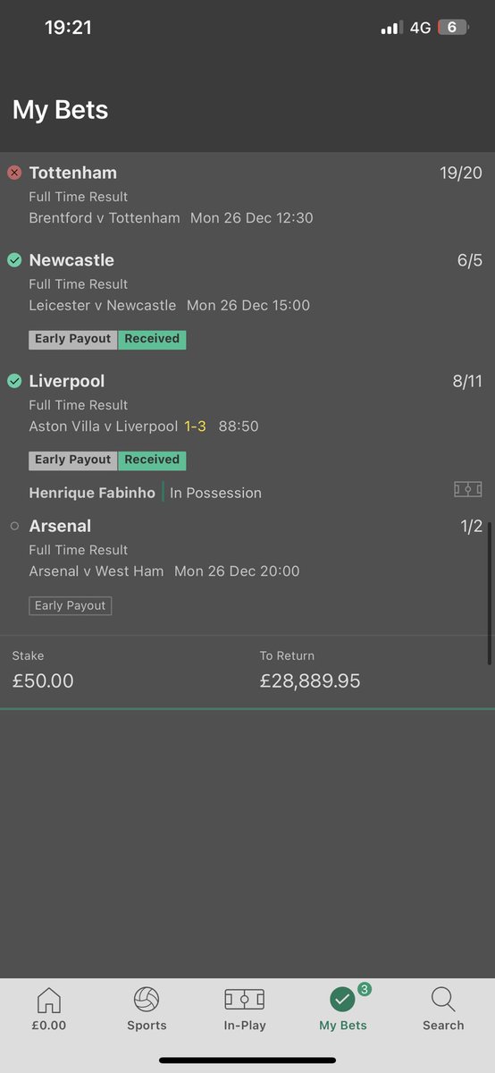 gamblin_adam's tweet photo. @FootyAccums Thanks Tottenham!🤮 Happy Boxing Day!😂 https://t.co/SSz6HcTf5D