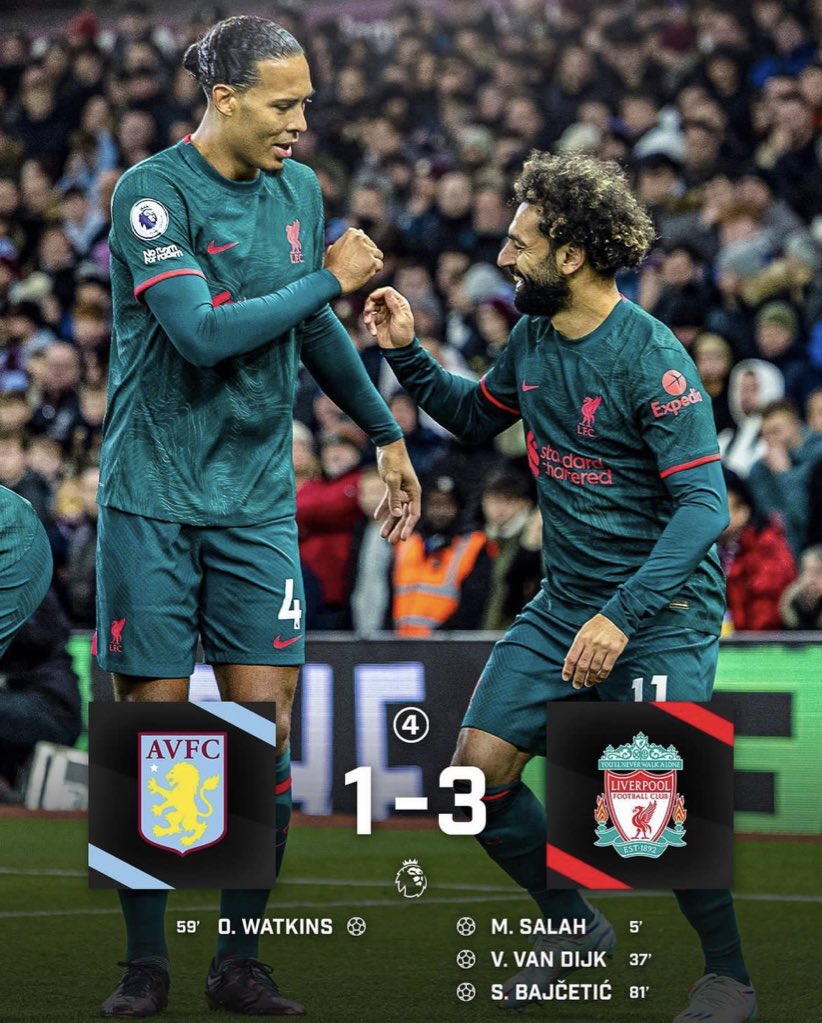 433 on Twitter "Liverpool kick off project restart with a win at Villa