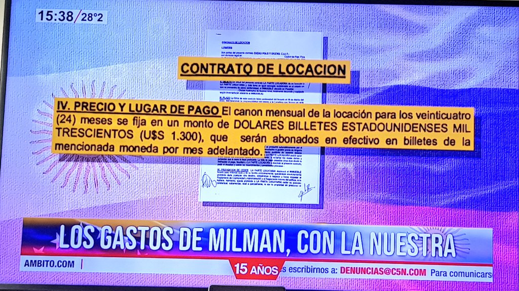 Kari_Argenta's tweet photo. #PROladrones
Con la tuya Mabel:
#Milman
Alquilaba un Dpto en CABA por 1.300 dólares x mes en efectivo.
Alquiló una chacra x 37.000 dólares.
Como si fuese poco alquiló una casa en Pinamar por 12.000 dólares x 1 mes de vacaciones, ganando como diputado sólo 381.000 pesos x mes. https://t.co/oJOndqto3O