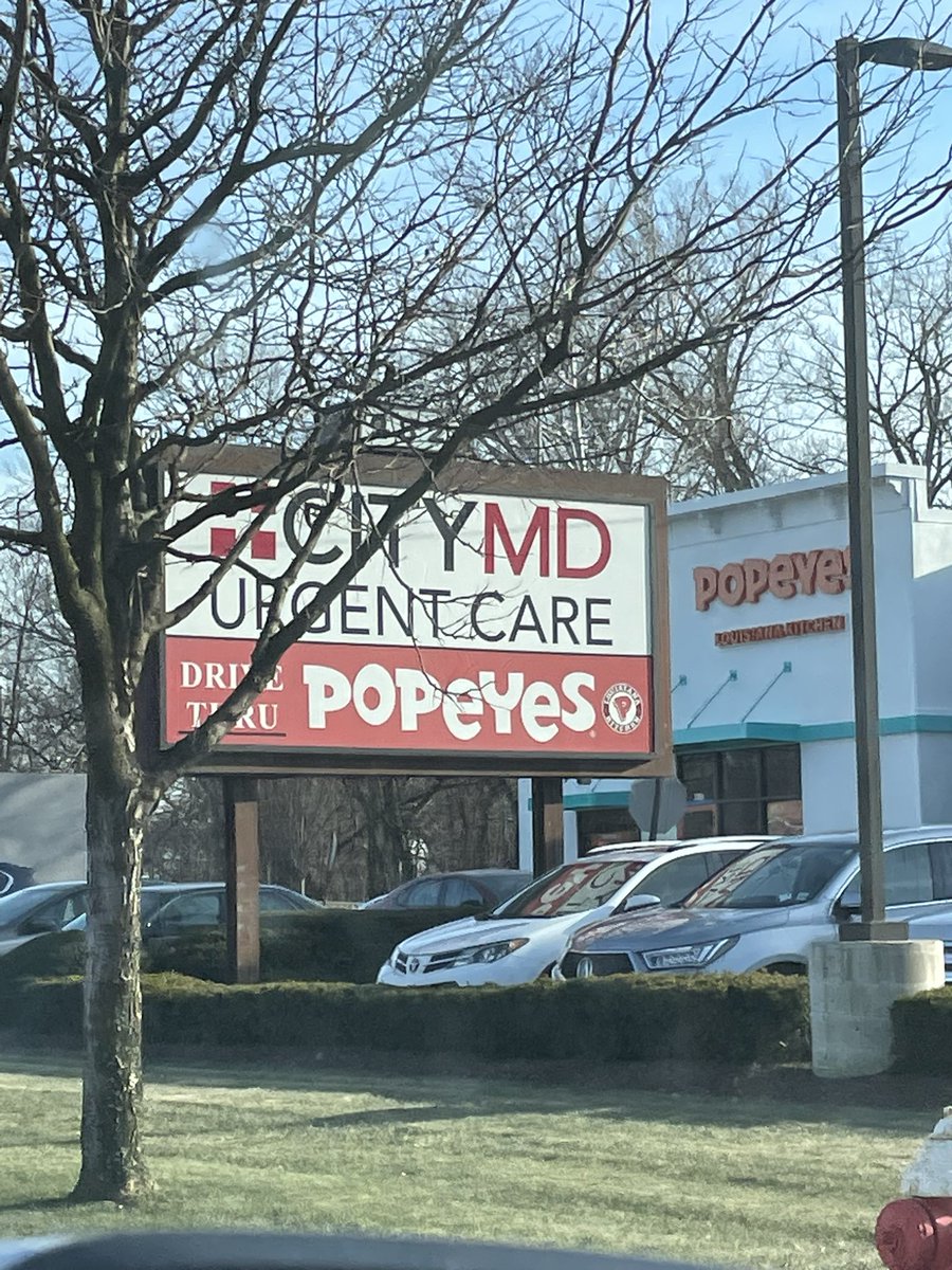 i’m at the combination city Md and popeyes