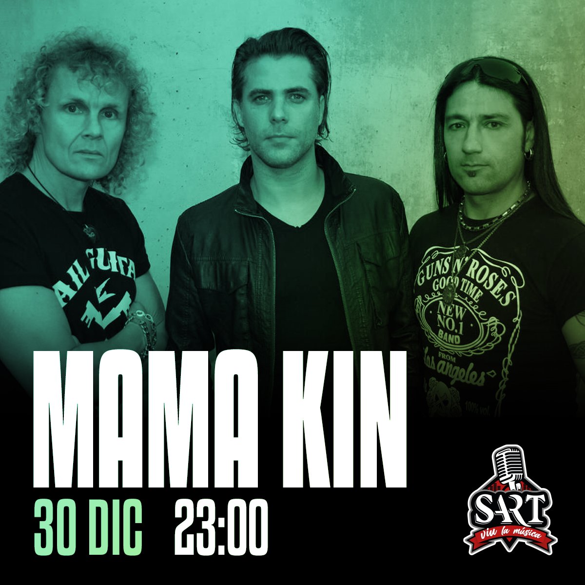 SARTClub's tweet photo. I abans de que acabi s'any, i per tornar a encalentir motors abans de la gran festa de cap d'any...
Que tal un poc de Mama Kin en divendres i amb una bona cervessa en mà?🍻
#sartclub #concert #calentamosmotores #precapdany https://t.co/xFjZQCoyyz