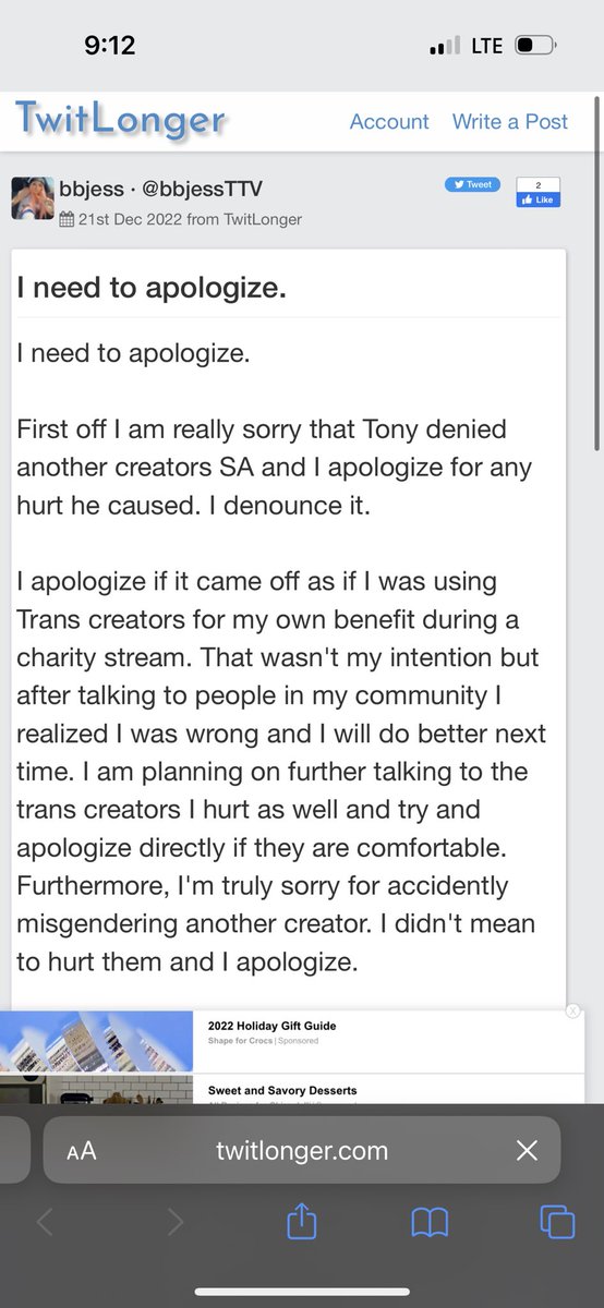 🔴LIVE Vyne 📌 Pinned 🏳️‍⚧️ (They/Them) on Twitter "Her apology to us