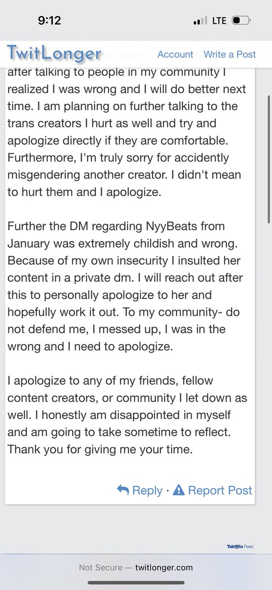 🔴LIVE Vyne 📌 Pinned 🏳️‍⚧️ (They/Them) on Twitter "Her apology to us