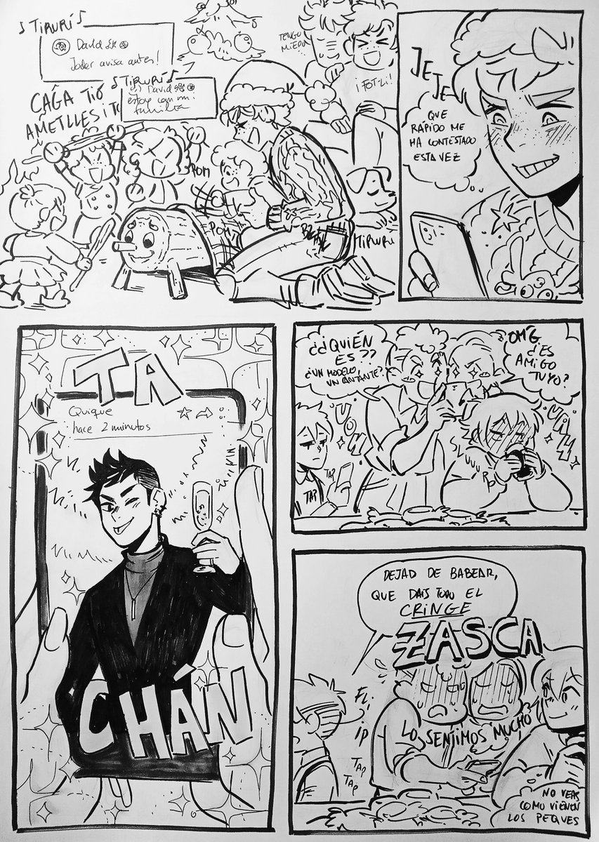 Nereres's tweet photo. Cenas familiares y regalos inesperados: parte 2 (y final!) #sintaxiscomic https://t.co/siqnzPouqY