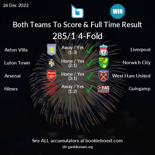 Accumulator BTTS Both Teams to Score Predictions