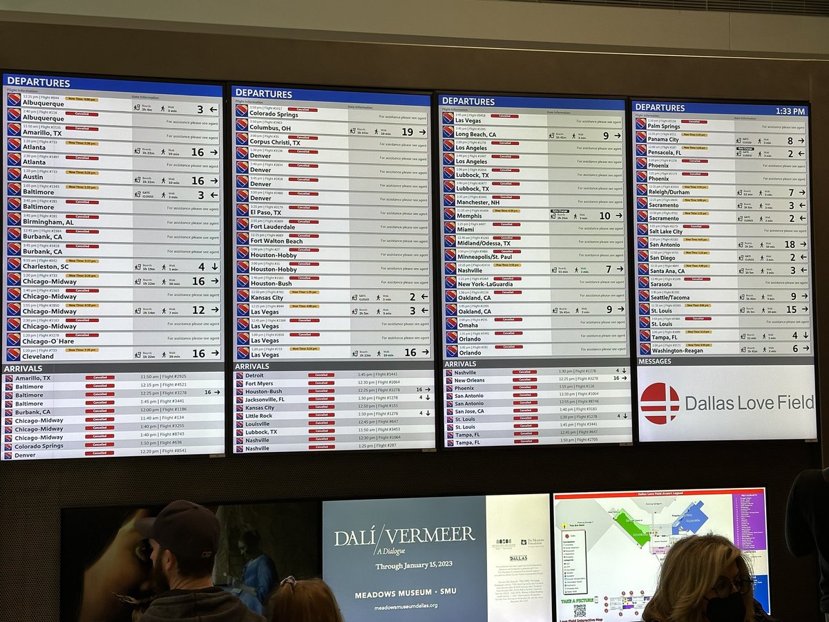 samm_ireland's tweet photo. Just if anyone is thinking about flying @SouthwestAir anytime soon this is how they operate. Cancel on top of cancel with no option of reimbursement, no accommodation for a hotel and food to eat, and separate you from your luggage. https://t.co/t6z5pUmHp7
