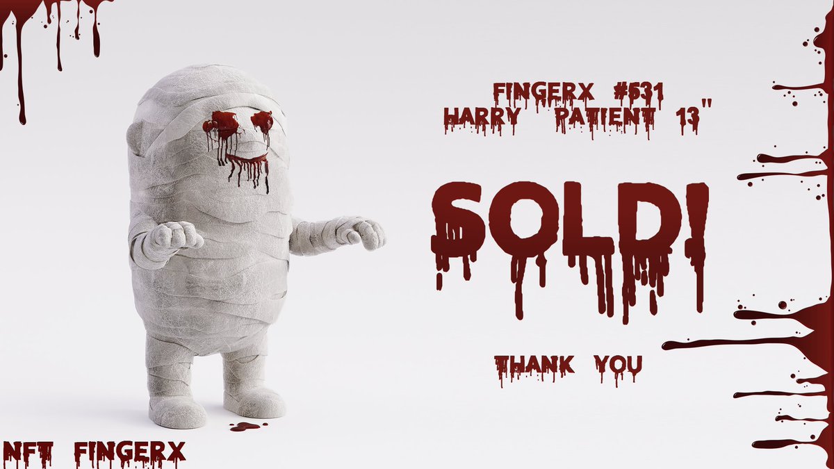 🙀#NFT Sold!🙀

FingerX #531 - Harry "Patient 13"

Congratulations to the buyer!🥳

#NFTs #NFT #NFTcommunity #nftart #NFTartists #NFTcollector #fingerx #OpenSeaNFT #Collectibles #nftsold