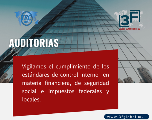 3fglobalC's tweet photo. Recuerda: Las auditorias son de suma importancia para entender el estatus real de tu organización en cualquier momento.
#auditorias #organización #impuestos https://t.co/rzDm4osd2i