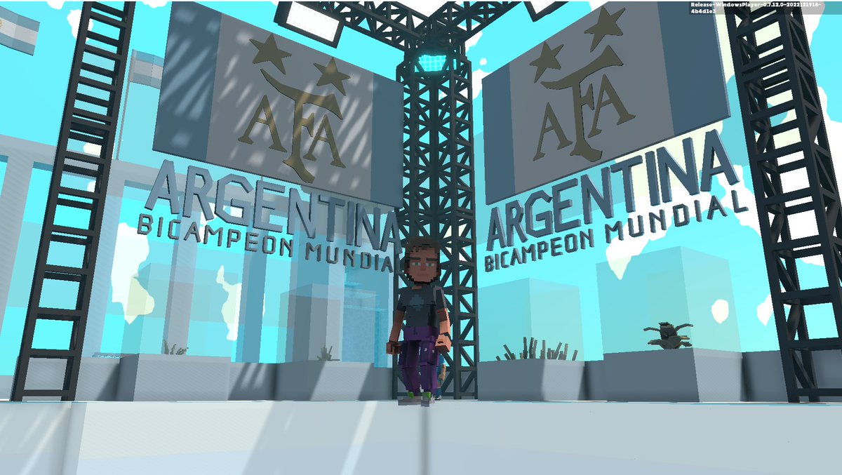 kakami1324's tweet photo. @TheSandboxGame @aera_football @Argentina I dived in the AFA Village presented by OneFootball, check out my screenshot 👇⚽ 
It's three stars now https://t.co/WPIDiRVxWD