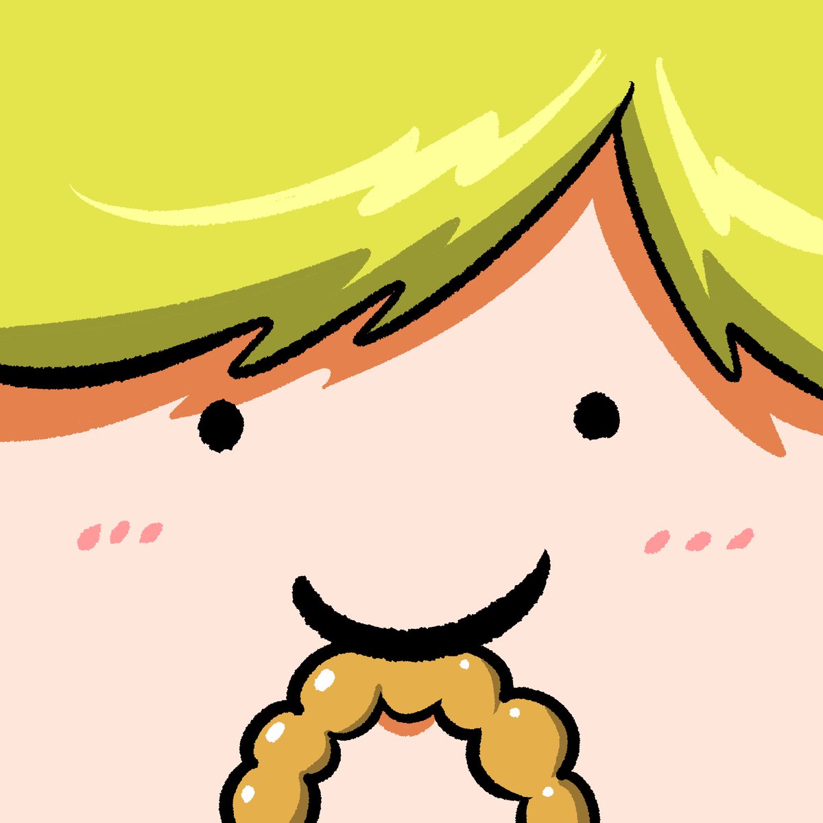 「 空腹なのでとりあえず食いました 」|オヤジデスク@今日から頑張るのイラスト
