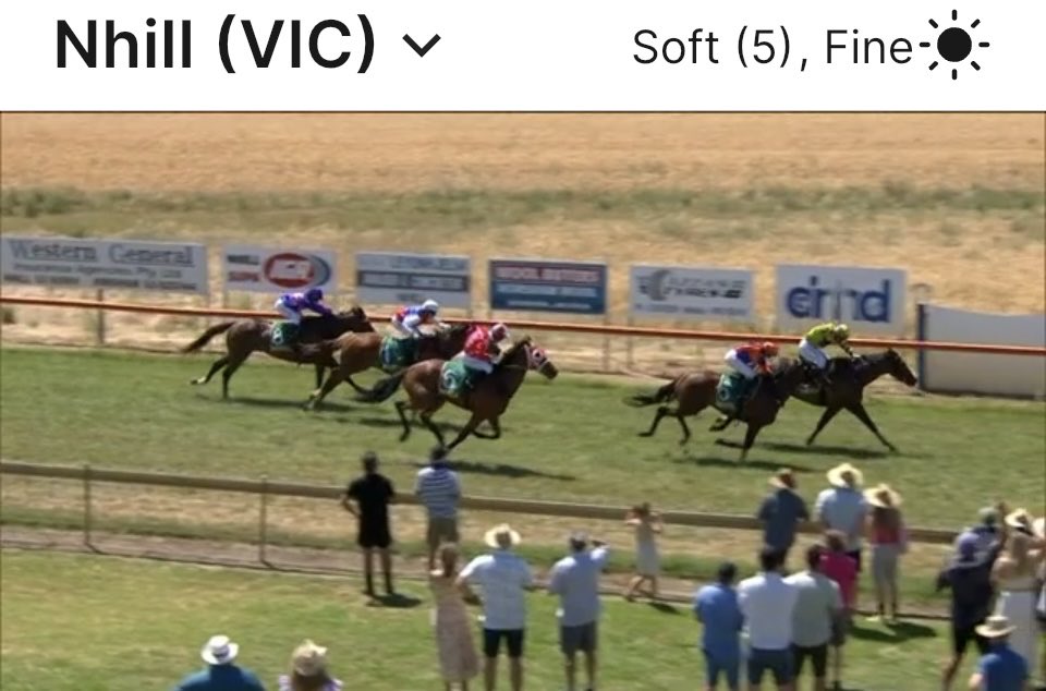 GaistJanet's tweet photo. Runbro  clever boy returns from injury to win the Nhill Cup      Bred by Manner Lodge Thoroughbreds Rochester Victoria  Congratulations to South Australian trainer Belinda O’LOUGHLIN and owners and of course the jockey Jarrod Lorensini ⁦@vicbreeders⁩ https://t.co/k3mNk8PISC