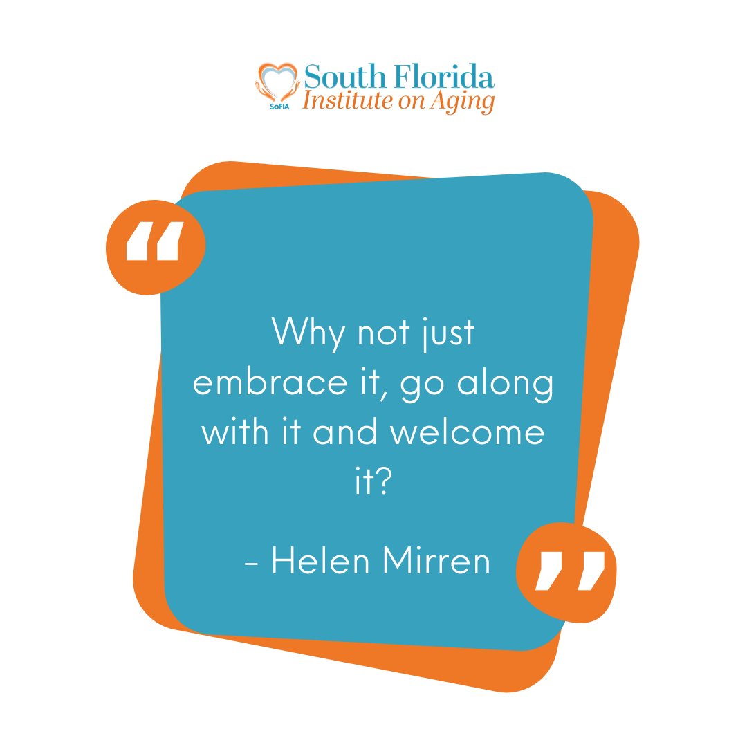 TheSoFIAorg's tweet photo. Aging is a natural part of life. And there is nothing to be ashamed of it. Embrace the beauty of aging!
#agingcommunity #olderadults #volunteerprograms #volunteerprogramsflorida #sofiaflorida #helpingolderadults #southflorida #elderly #quote #aging #celebrity https://t.co/yLhAXTwypZ