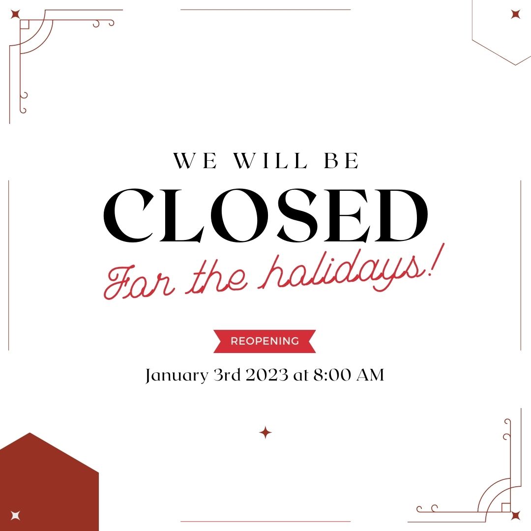 knappfasteners's tweet photo. We're closed this week &amp; next Monday for the holidays. We'll be back open on January 3rd at 8AM and will get back to all inquiries and orders as quickly as we can.

Have a great week everyone! https://t.co/9HBeuIdgOR