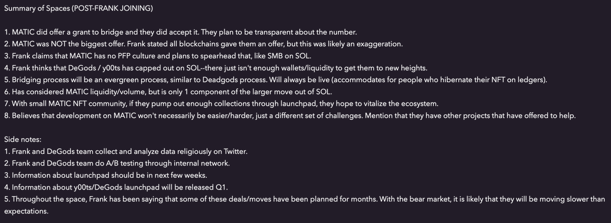 DrDentalAI's tweet photo. WHAT A 24 HRS🔥

Hope everyone had a great holiday weekend

BACK ON THE GRIND AND BACK TO THE DRAMA 

TY to those who tuned into yesterday's historic spaces 

Appreciate all the love and support and looking forward to the next one with 12 people😂

SUMMARY courtesy of @hvSocrates https://t.co/OfyAvcoHS8