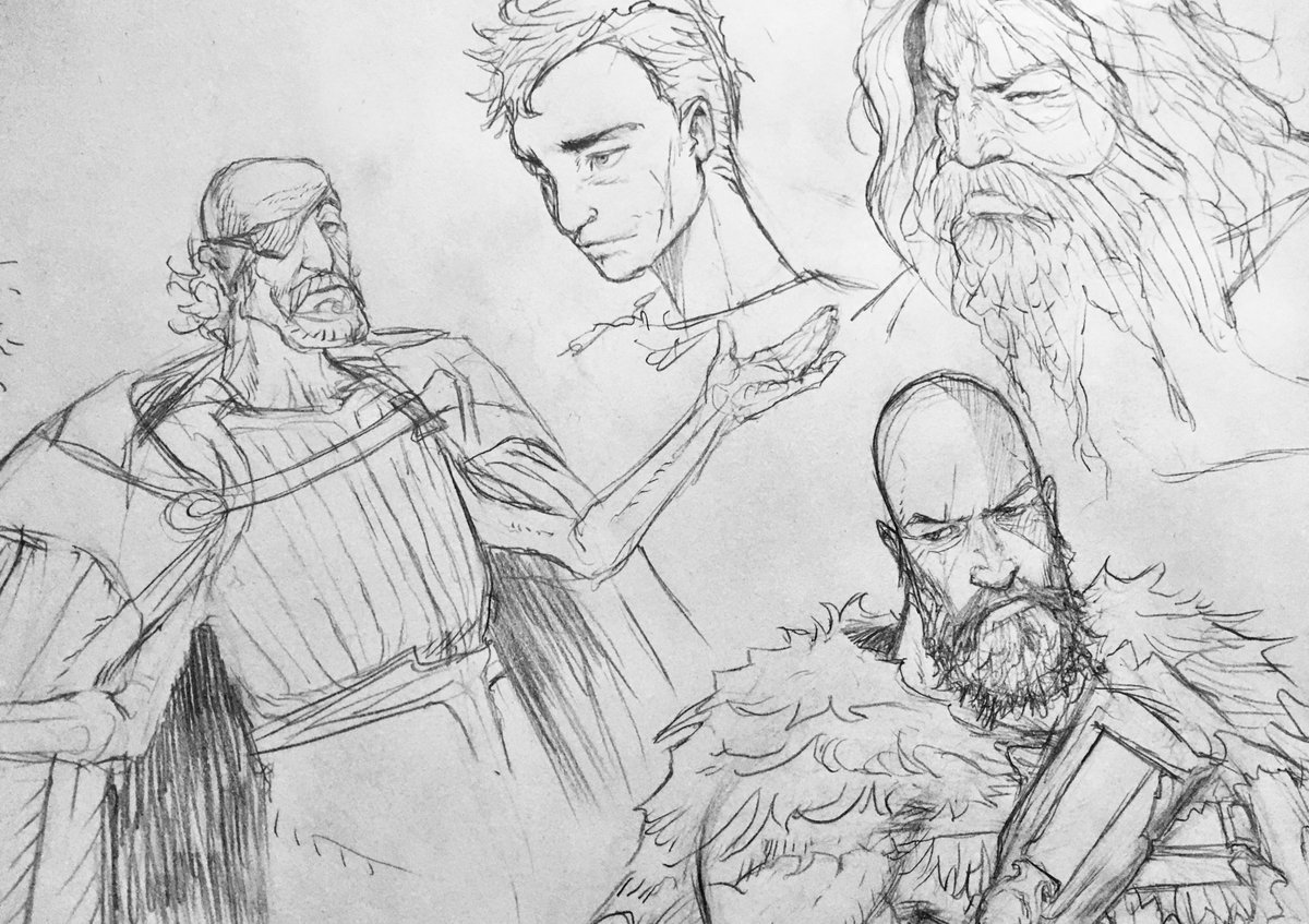 God of War sketches 