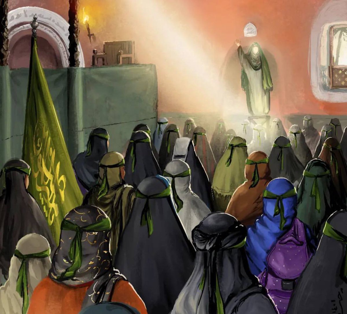 foolki_'s tweet photo. "يا مَن رِزقُ العَالمِين مِن غُبار عباءتكِ أدركيني". https://t.co/8EYwqP4Hvd