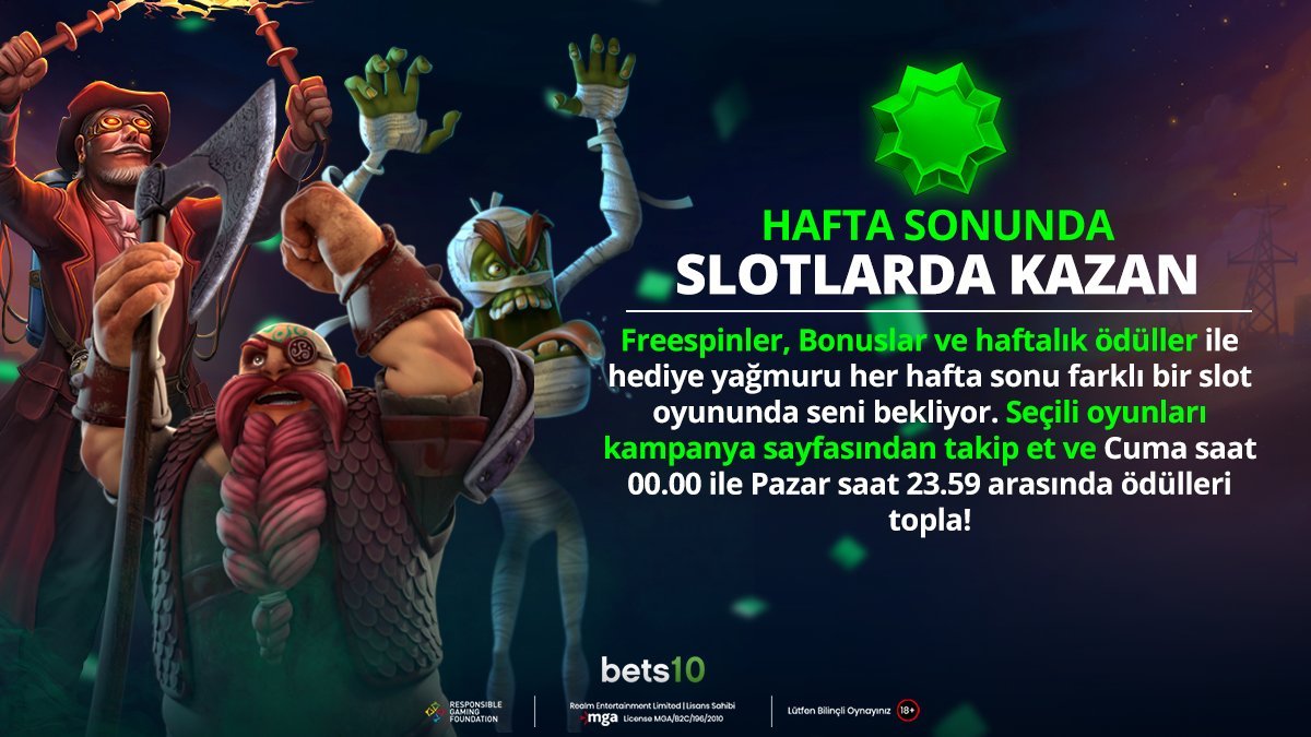TÜRKÇE RULETTEN SINIRSIZ ÖDÜL!

✅Bets10: bit.ly/Bets10_gir

#bets10