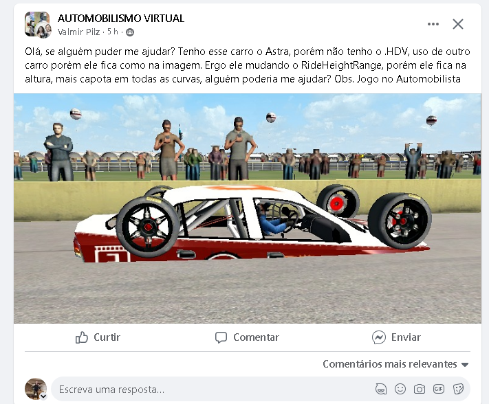 GnerGamer's tweet photo. Alguém ajuda o Valmir lá galera !!

#bug #astra #mod #automobilista #meme 

Post ► https://t.co/Ui3kQXmCyo https://t.co/QTOpZRlhfU