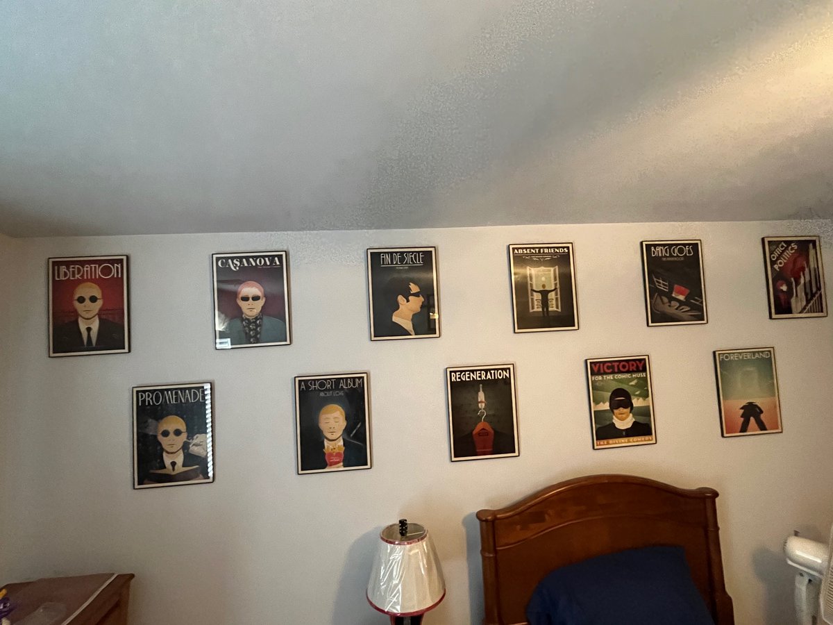 CirelandIreland's tweet photo. Got my @divinecomedyhq posters for Christmas, and I think I have the greatest bedroom of all time now! They look AMAZING! https://t.co/A0Bot0EmSF