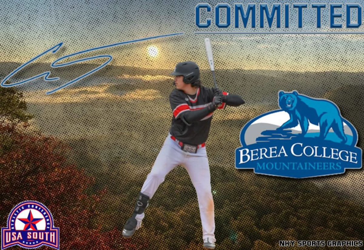 I’m extremely blessed and excited to announce my commitment to Berea College to further my academic and athletic career. Thank you to anyone who has helped me reach my life long goal. #ALLIN @PBRKentucky <a href="/KbaPrime/">KBA Prime Baseball</a> <a href="/Berea_Athletics/">Berea College Athletics</a>  <a href="/CoachSpencerPC/">Frank Spencer</a>  <a href="/NateInSports/">Nate Bryan</a> <a href="/PC_PiratesBsbl/">Powell Co. Baseball</a>