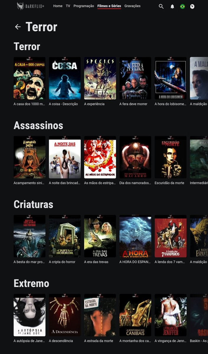 Horror No Ar On Twitter Rt Horrornoar Darkflix Nova Plataforma Da