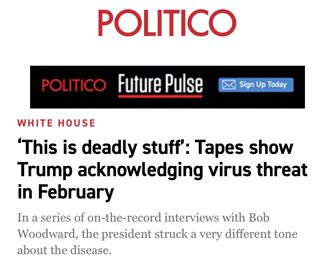 Here’s a direct quote from your notorious liar..Donald Trump…on tape…for Woodward’s book.