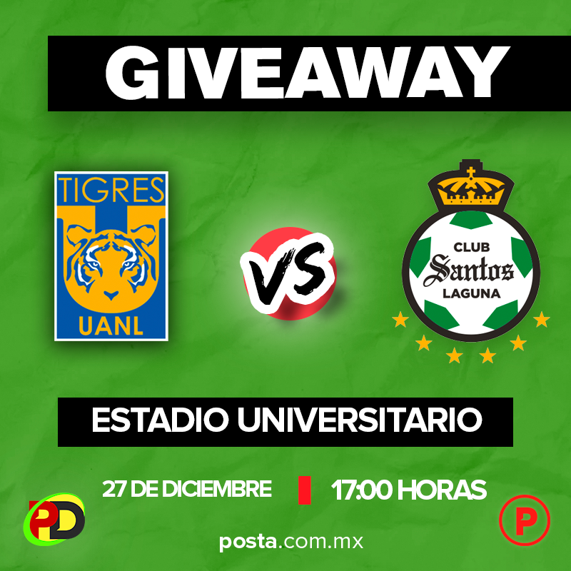 🚨 Atención 🚨

Tenemos boletos para el duelo de #CopaPorMéxico de <a href="/TigresOficial/">Club Tigres 🐯</a>.

🔁 a esta publicación.
📱 Sigue a <a href="/postamx/">POSTAmx</a> y <a href="/POSTADeportes/">POSTA Deportes</a> en Twitter.
✍🏻 Etiqueta a tu acompañante.

Los ganadores serán contactados vía DM este 27 de Diciembre a partir de las 12:00 horas.