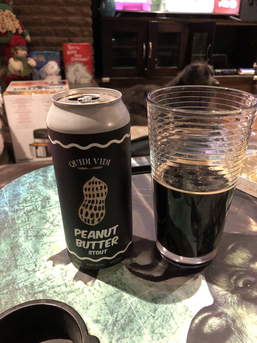 MichelinLAB's tweet photo. Well, this is a FABULOUS stout HUGE shout out to @QuidiVidiBeer this is the ULTIMATE BEST!! It tastes exactly EXACTLY like peanut 🥜 butter!! Love it! Great job!! https://t.co/g23Z0JNV6S