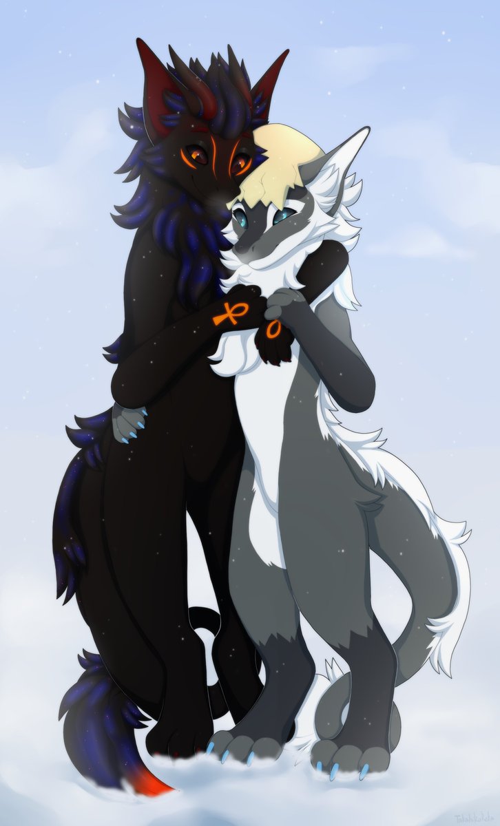 TakahiroReta's tweet photo. Commission for lavinahusky (TG)! <3

#ych #commission #open #winter #snow #Nardoragon #Christmas #furry #furryartwork #vrchat https://t.co/HQ719JSpkt