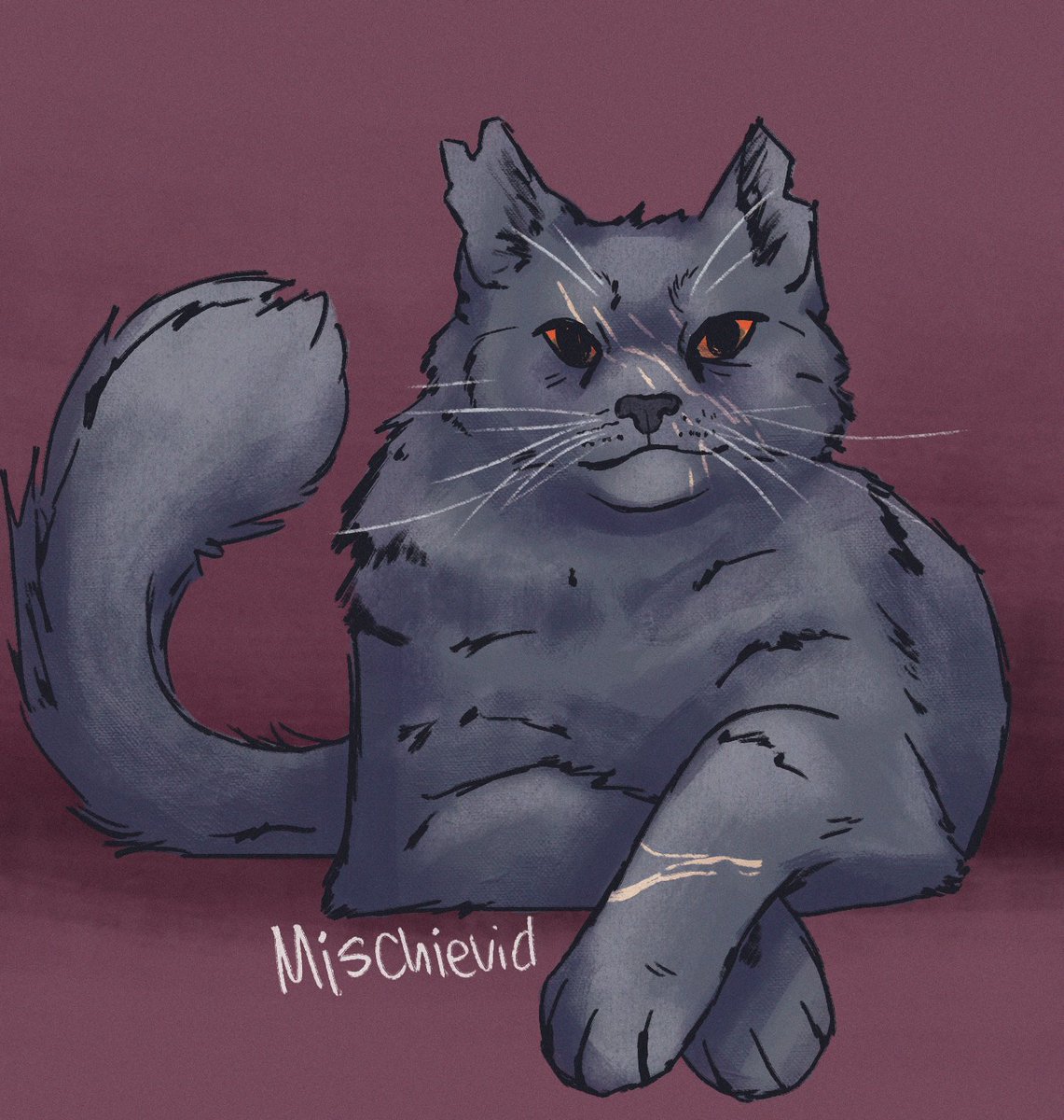 Mischievid's tweet photo. YELLOWFANG || 🔪🫐
--
#warriors #warriorcats #Yellowfang https://t.co/T5G2h3COC4