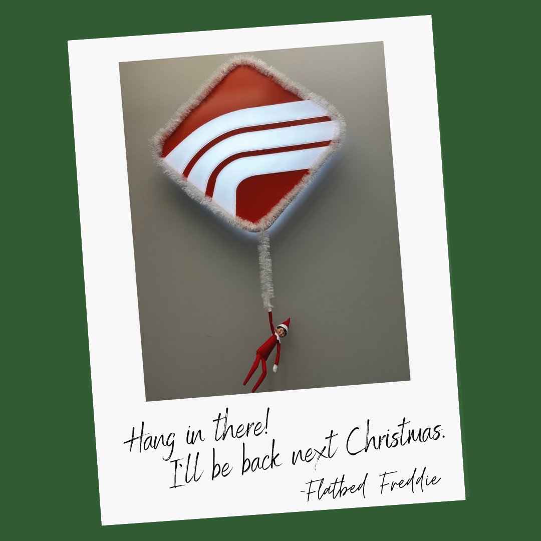 PLSLogistics's tweet photo. Our elf on the shelf has unfortunately gone back to the North Pole. However, he left this polaroid behind so we don't forget about him.

#elfontheshelf
#holidays
#logistics https://t.co/7Duo0uwAAB